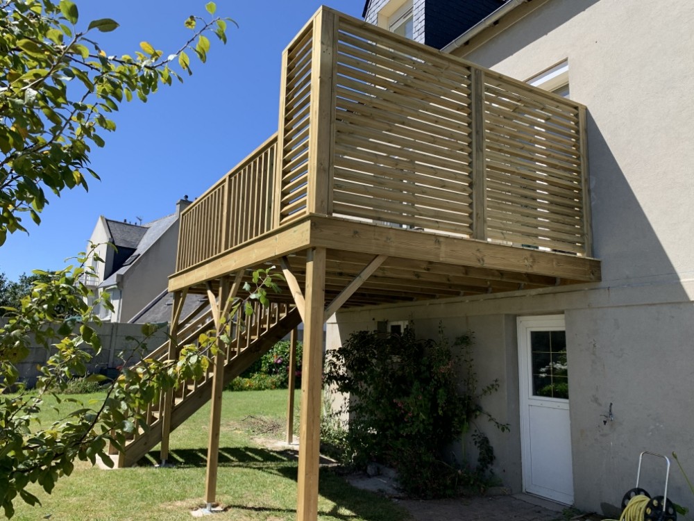 MENUISERIE GELEBART Extension Maison Ossature Bois Ploudalmezeau Exterieur 7