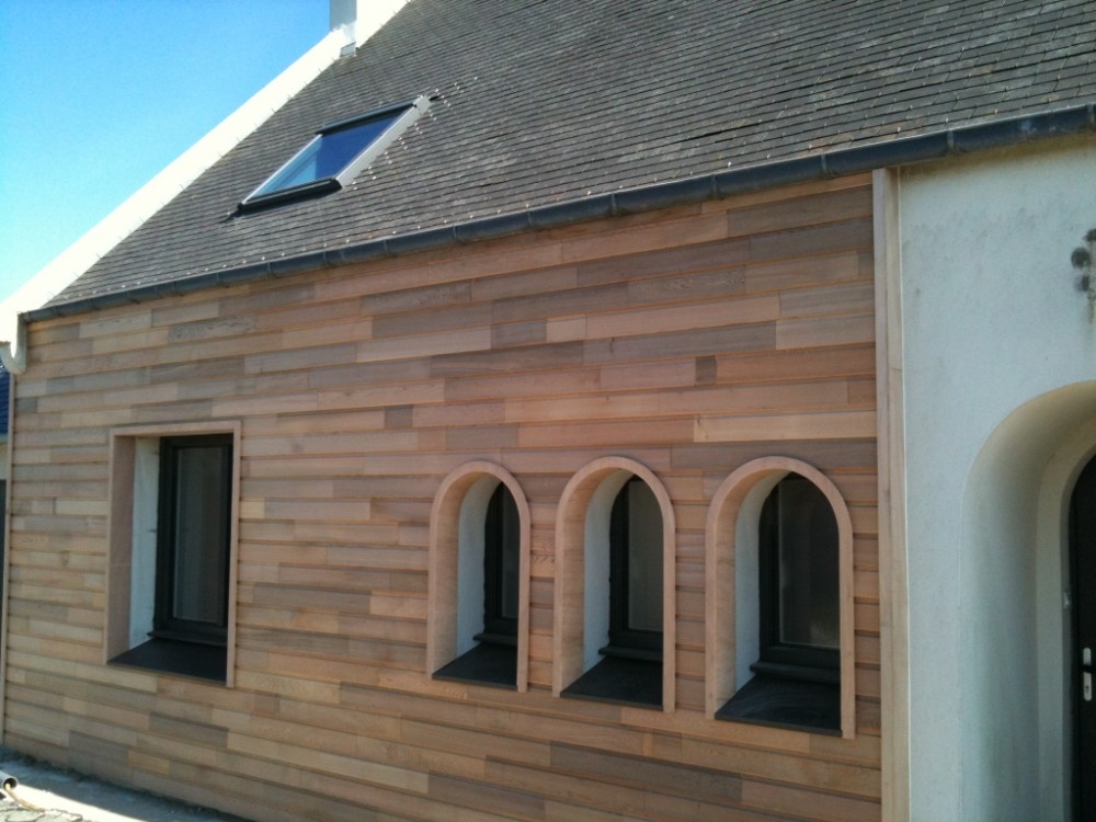 MENUISERIE GELEBART Extension Maison Ossature Bois Ploudalmezeau OSB 60