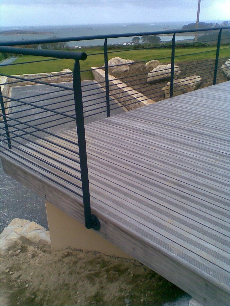 MENUISERIE GELEBART Extension Maison Ossature Bois Ploudalmezeau TERRASSE ET CARPORT 6